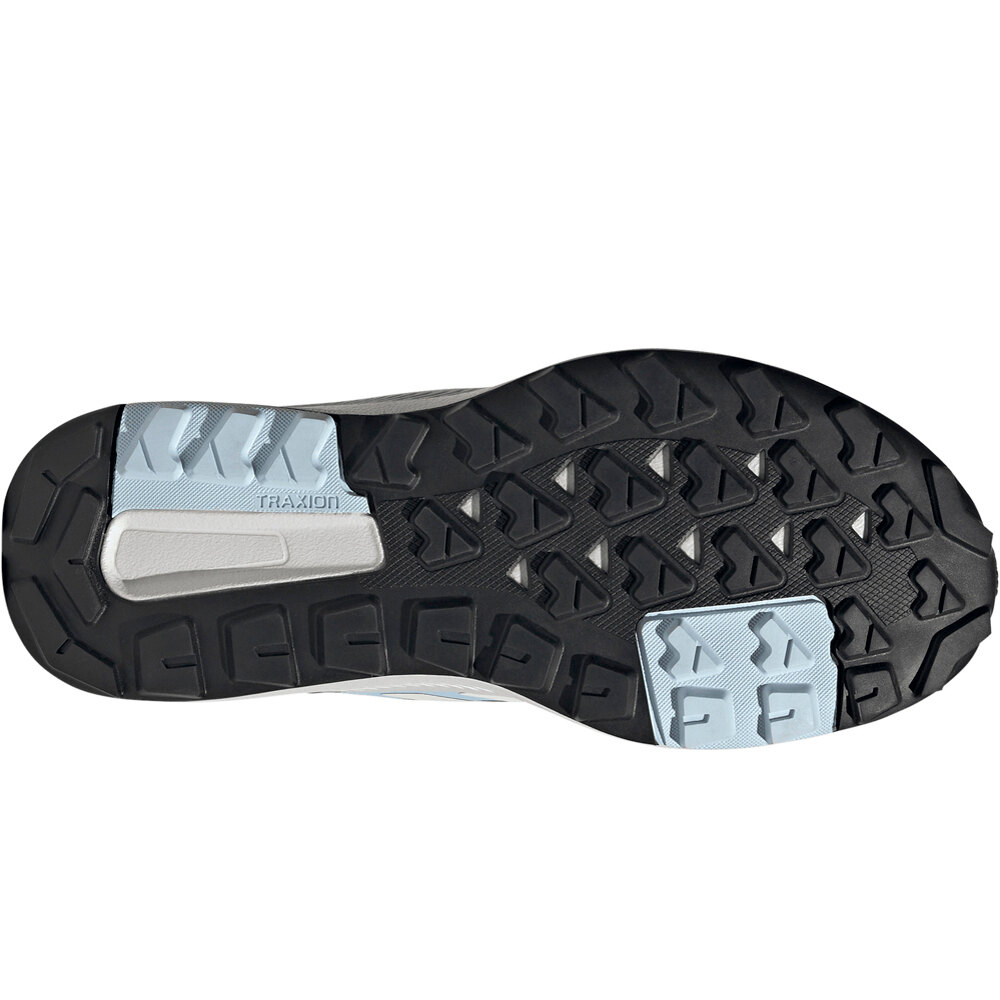 adidas bota trekking mujer TERREX ANYLANDER MID RAIN.RDY AZUL vista superior