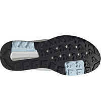 adidas bota trekking mujer TERREX ANYLANDER MID RAIN.RDY AZUL vista superior