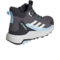 adidas bota trekking mujer TERREX ANYLANDER MID RAIN.RDY AZUL vista trasera