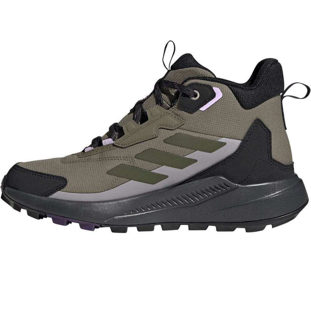 adidas bota trekking mujer TERREX ANYLANDER MID RAIN.RDY VERDE puntera