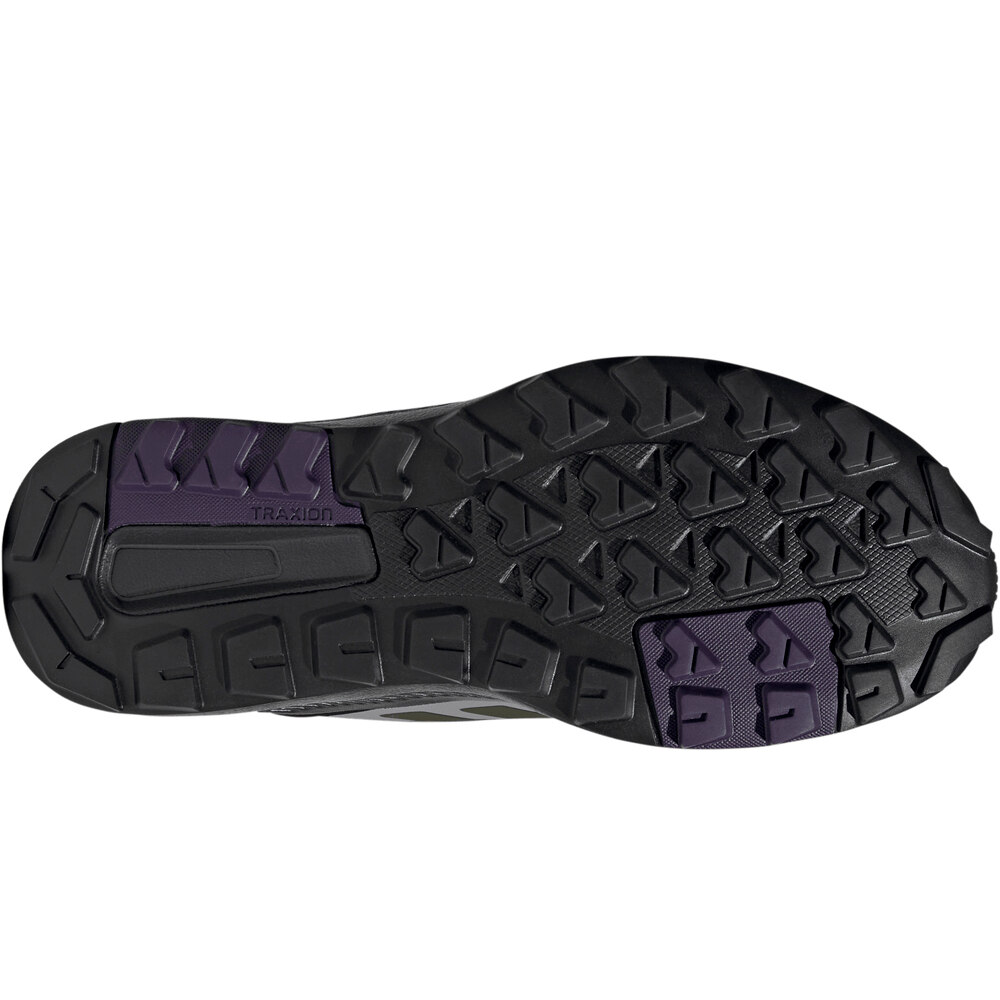 adidas bota trekking mujer TERREX ANYLANDER MID RAIN.RDY VERDE vista superior