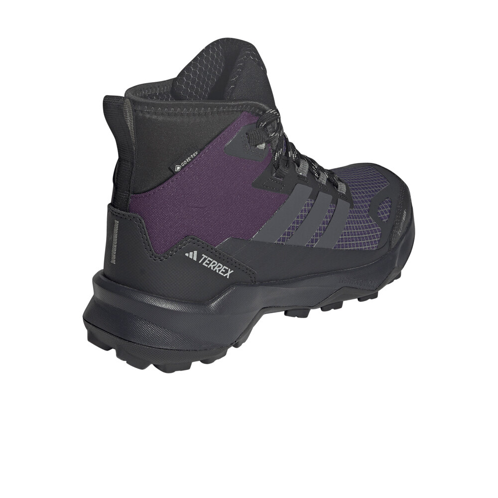 adidas bota trekking mujer TERREX SKYCHASER AX5 MID GORE-TEX CLIMA MORADO vista trasera