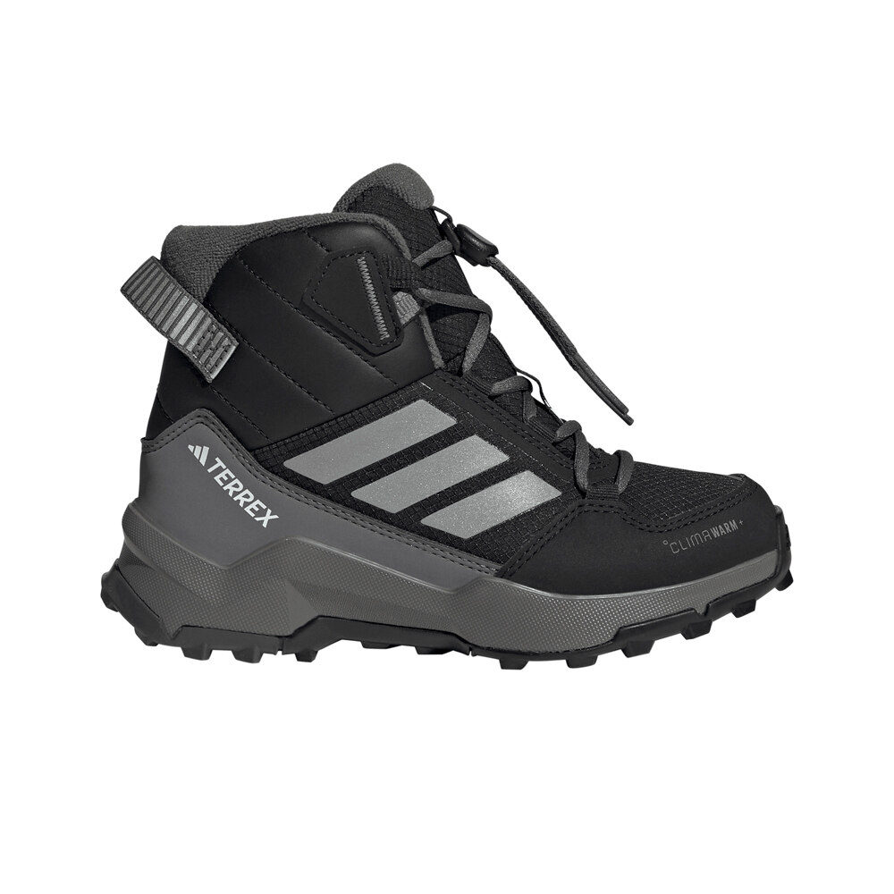 adidas bota trekking niño TERREX AX4R MID CLIMAWARM+ NEGRO lateral exterior