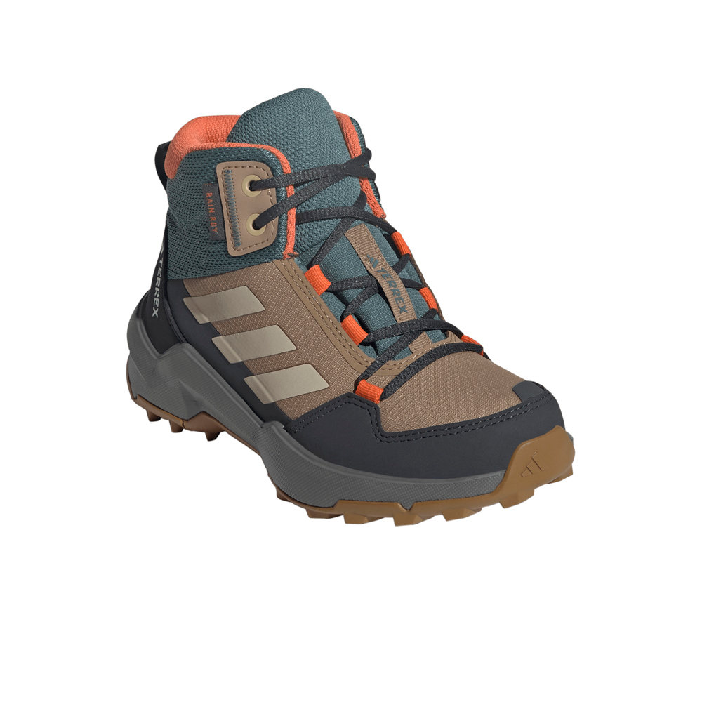 adidas bota trekking niño TERREX AX4R RAIN.RDY MID MARRON lateral interior