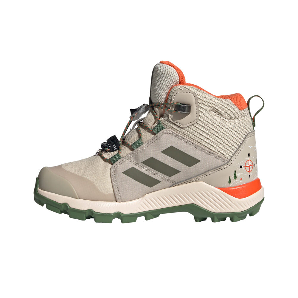 adidas bota trekking niño TERREX MID GORE-TEX DISNEY MARRON puntera