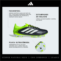 adidas botas de futbol cesped artificial COPA PURE III LEAGUE FIRM GROUND/MULTI GROUND NEGRO 06