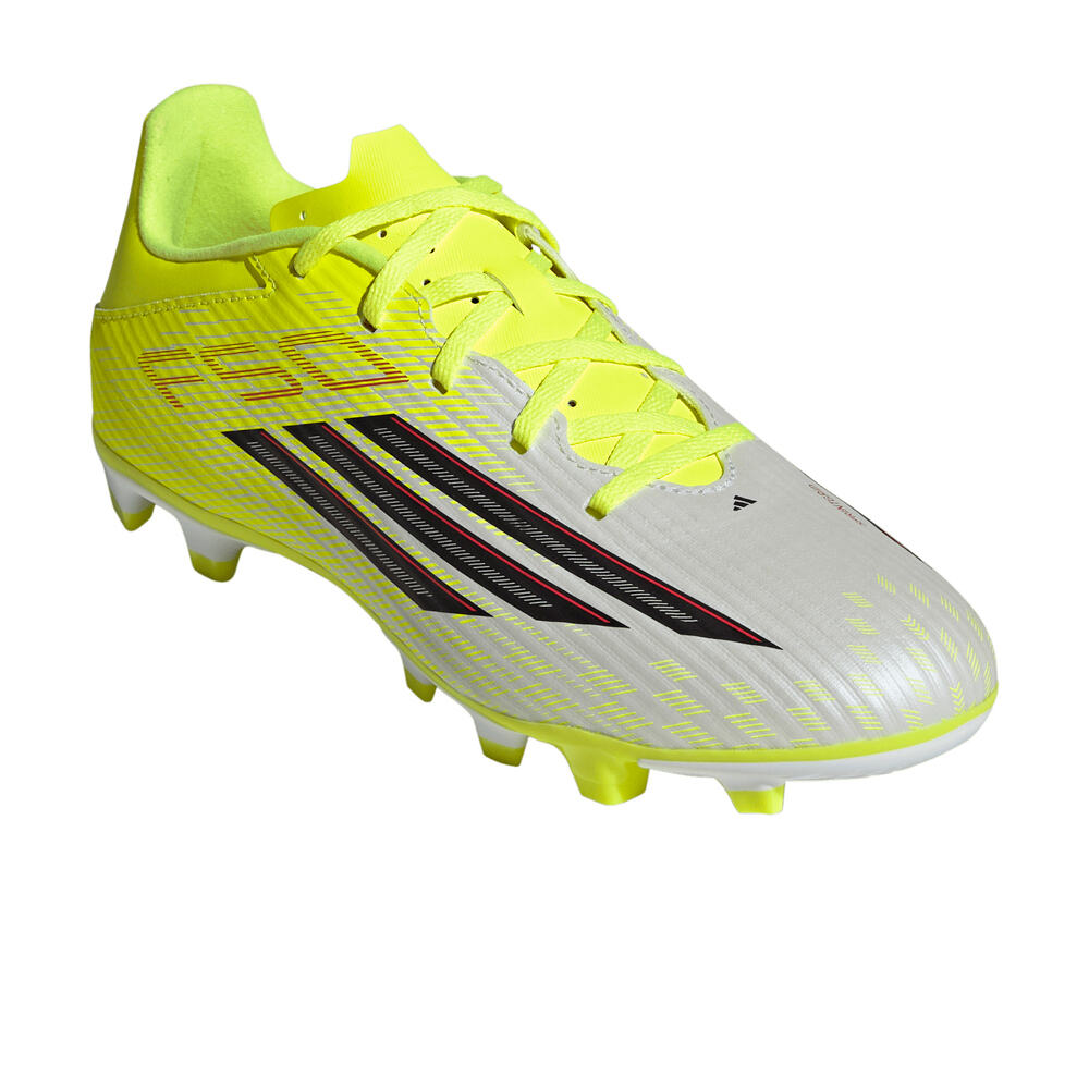 adidas botas de futbol cesped artificial F50 CLUB FG AMARILLO lateral interior