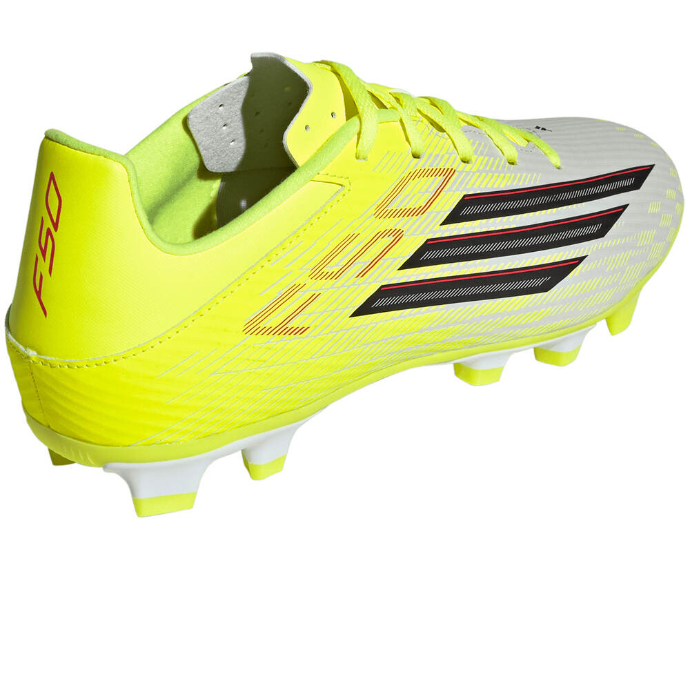 adidas botas de futbol cesped artificial F50 CLUB FG AMARILLO vista trasera