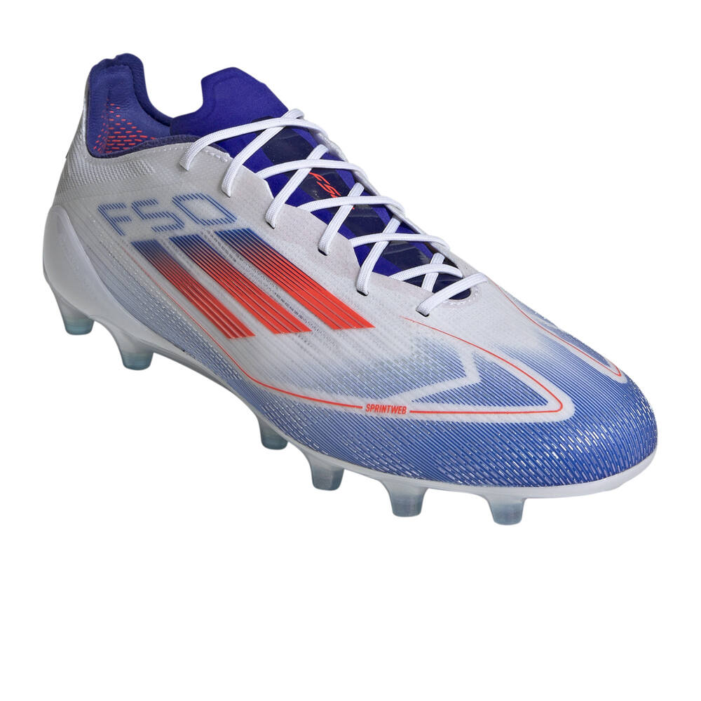 adidas botas de futbol cesped artificial F50 ELITE AG BLANCO lateral interior