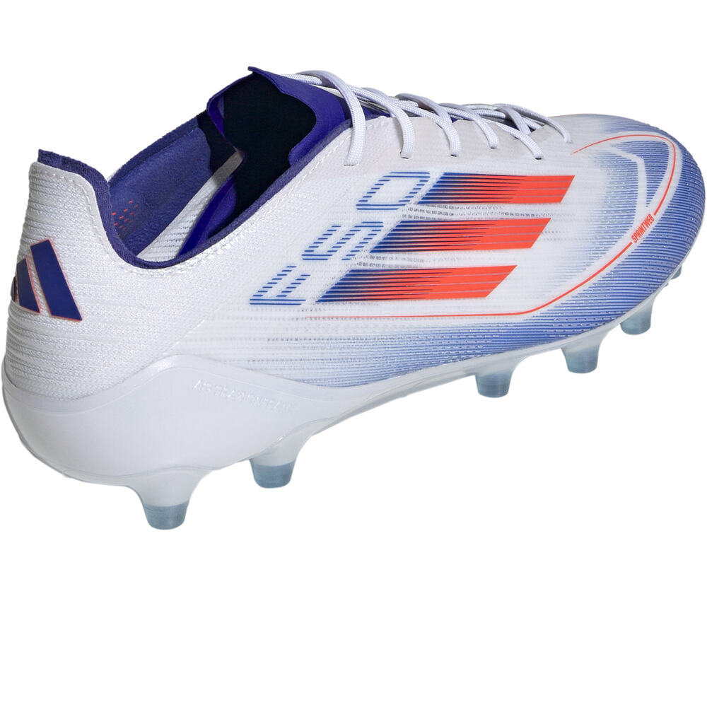 adidas botas de futbol cesped artificial F50 ELITE AG BLANCO vista trasera