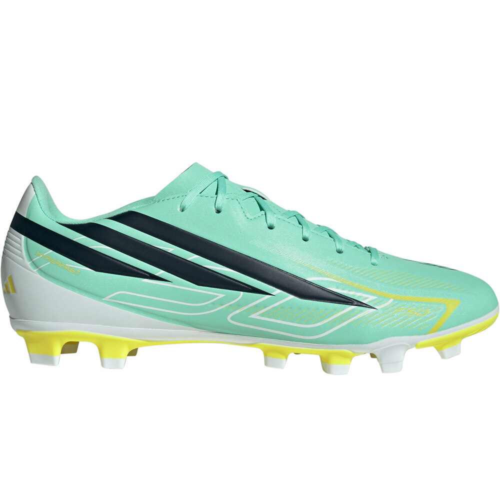 adidas botas de futbol cesped artificial F50 HYPERFAST CLUB NARANJA lateral exterior