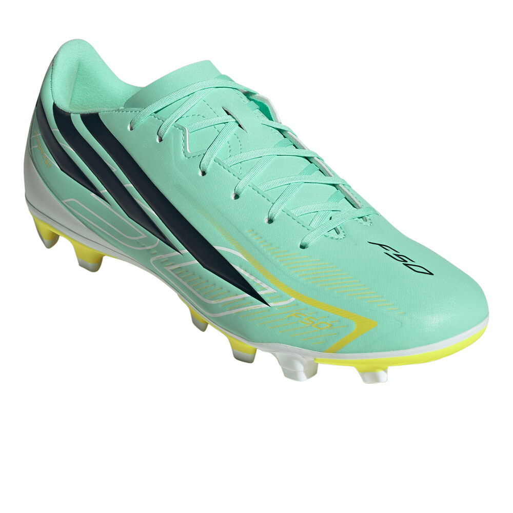 adidas botas de futbol cesped artificial F50 HYPERFAST CLUB NARANJA lateral interior