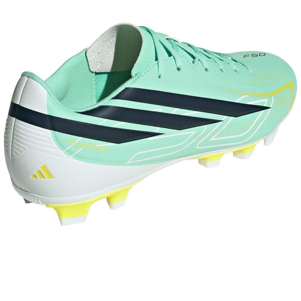 adidas botas de futbol cesped artificial F50 HYPERFAST CLUB NARANJA vista trasera