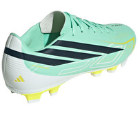 adidas botas de futbol cesped artificial F50 HYPERFAST CLUB NARANJA vista trasera