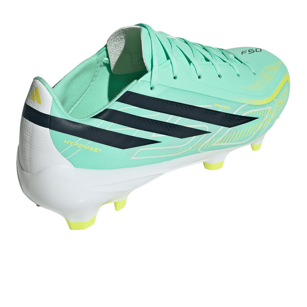 adidas botas de futbol cesped artificial F50 HYPERFAST LEAGUE FG NARANJA vista trasera