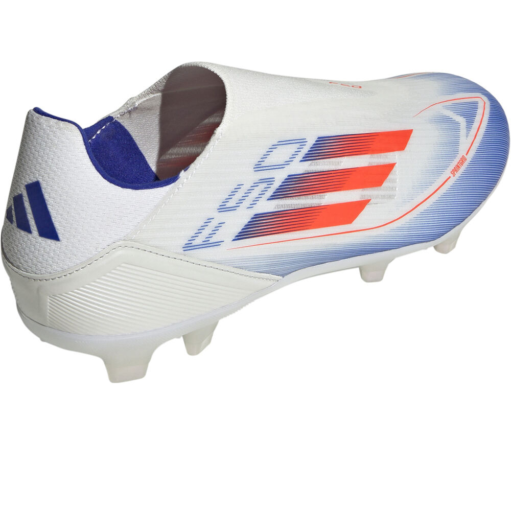 adidas botas de futbol cesped artificial F50 LEAGUE LL FG/MG BLANCO vista trasera