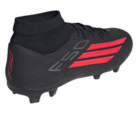 adidas botas de futbol cesped artificial F50 LEAGUE MID FG/MG NEGRO vista trasera