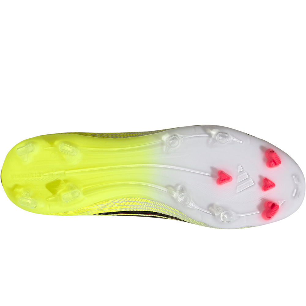 adidas botas de futbol cesped artificial F50 LEAGUE SOCK FG AMARILLO vista superior