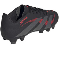 adidas botas de futbol cesped artificial PREDATOR CLUB FG/MG NEGRO vista trasera