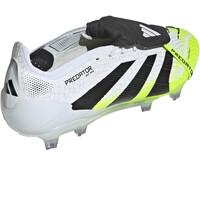 adidas botas de futbol cesped artificial PREDATOR ELITE FT FG BLANCO vista trasera