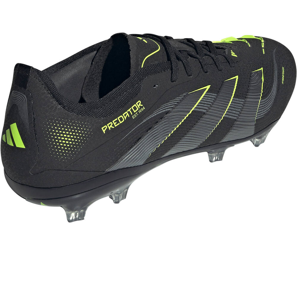 adidas botas de futbol cesped artificial PREDATOR PRO FG NEGRO vista trasera
