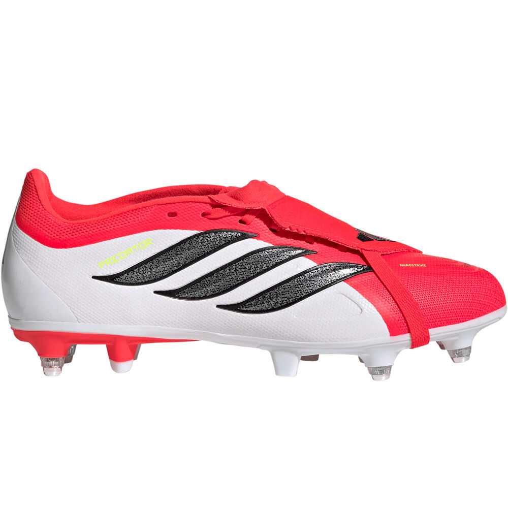 adidas botas de futbol cesped natural PREDATOR LEAGUE SG ROJO lateral exterior