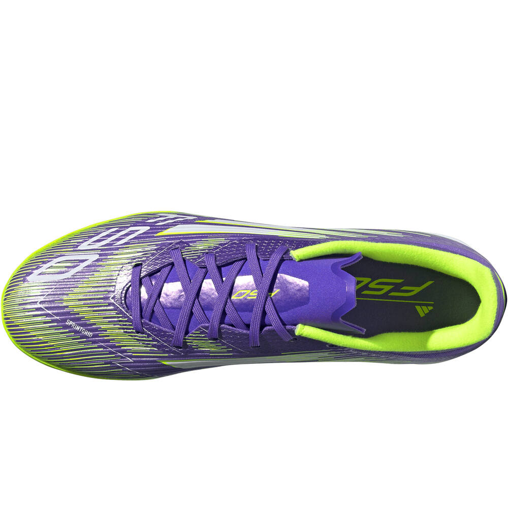 adidas botas de futbol multitaco y terreno duro F50 LEAGUE TF MORADO 05