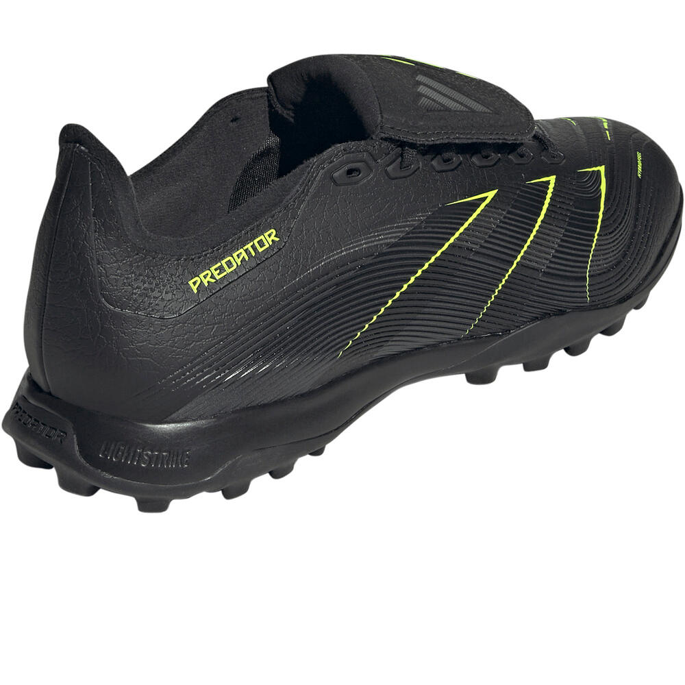 adidas botas de futbol multitaco y terreno duro PREDATOR LEAGUE FT TF NEGRO vista trasera