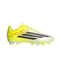 adidas botas de futbol niño cesped artificial F50 CLUB FG AMARILLO lateral exterior