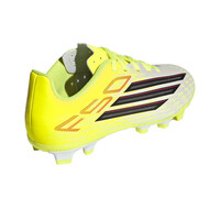 adidas botas de futbol niño cesped artificial F50 CLUB FG AMARILLO vista trasera