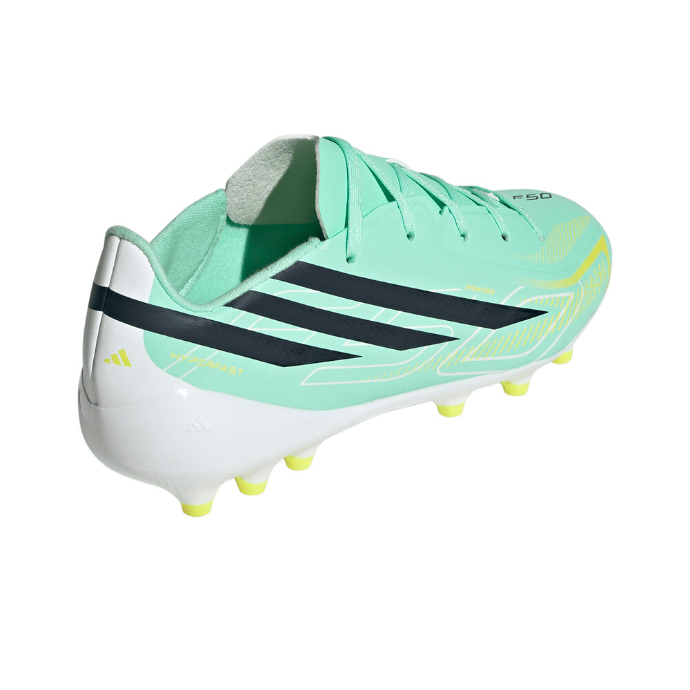 adidas botas de futbol niño cesped artificial F50 LEAGUE AG JR VEAMNE VERDE vista trasera