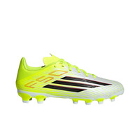 adidas botas de futbol niño cesped artificial F50 LEAGUE MG AMARILLO lateral exterior