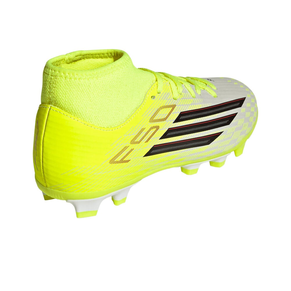 adidas botas de futbol niño cesped artificial F50 LEAGUE SOCK FG AMARILLO vista trasera