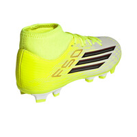 adidas botas de futbol niño cesped artificial F50 LEAGUE SOCK FG AMARILLO vista trasera