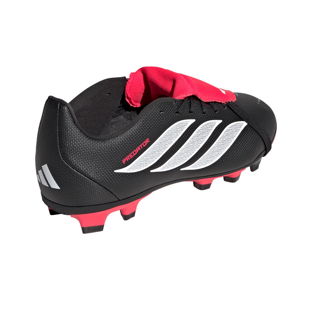 adidas botas de futbol niño cesped artificial PREDATOR CLUB FT FG NEGRO vista trasera
