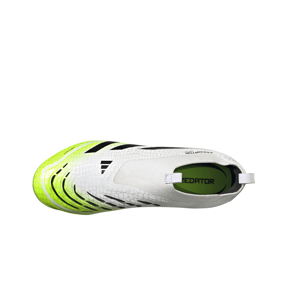 adidas botas de futbol niño cesped artificial PREDATOR ELITE LACELESS FIRM GROUND BLANCO 05