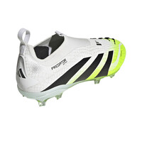 adidas botas de futbol niño cesped artificial PREDATOR ELITE LACELESS FIRM GROUND BLANCO vista trasera