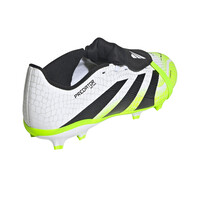 adidas botas de futbol niño cesped artificial PREDATOR LEAGUE FOLD-OVER TONGUE FIRM GROUND/MULTI GROUND BLANCO vista trasera