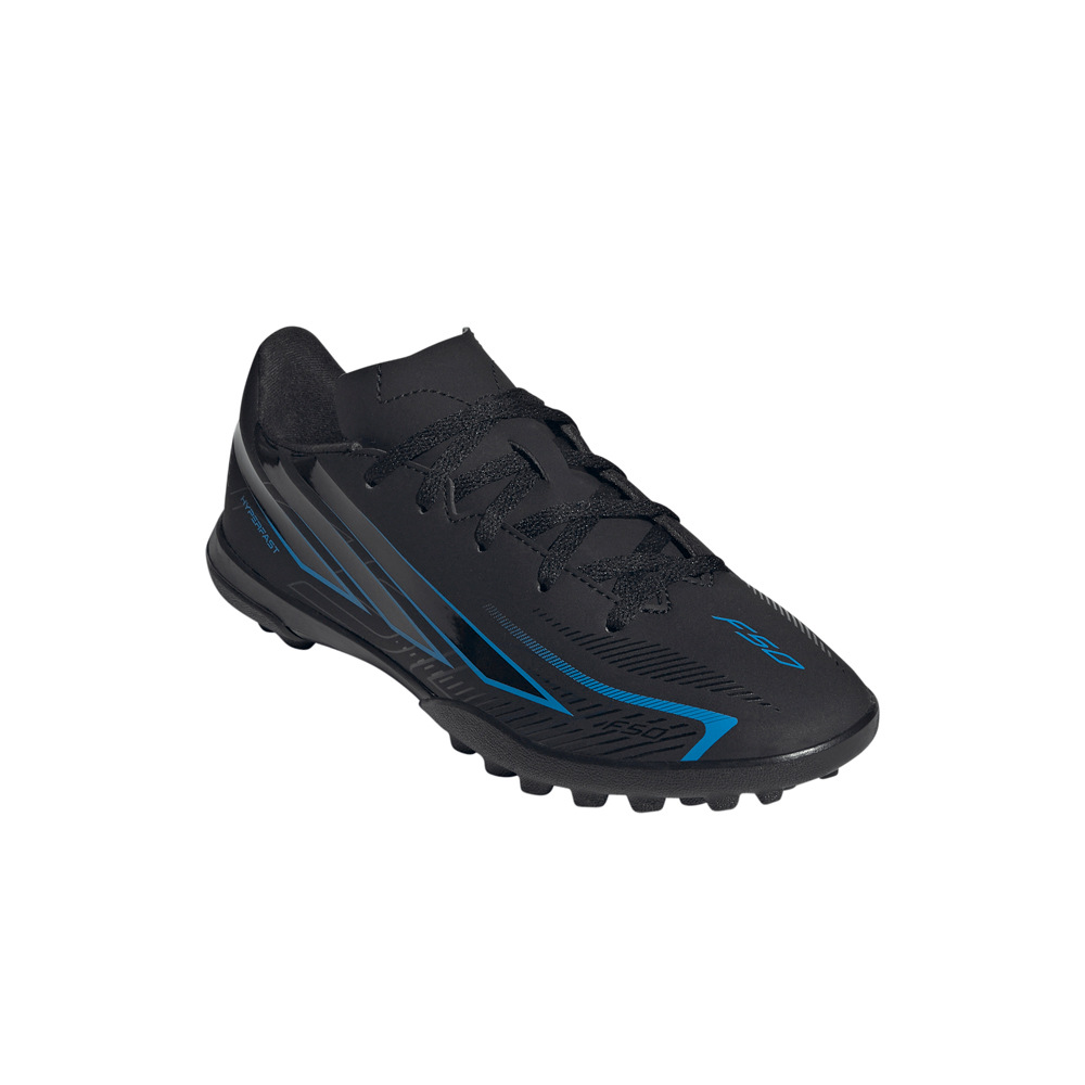 adidas botas de futbol niño multitaco y terreno duro F50 CLUB TF INFANTIL NEGRO lateral interior