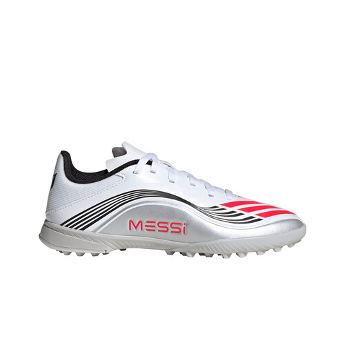 adidas botas de futbol niño multitaco y terreno duro F50 MESSI LEAGUE TF INFANTIL BLANCO