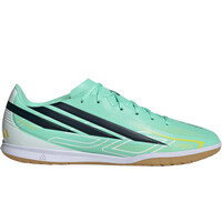 adidas botas fútbol sala F50 CLUB IN VERDE lateral exterior