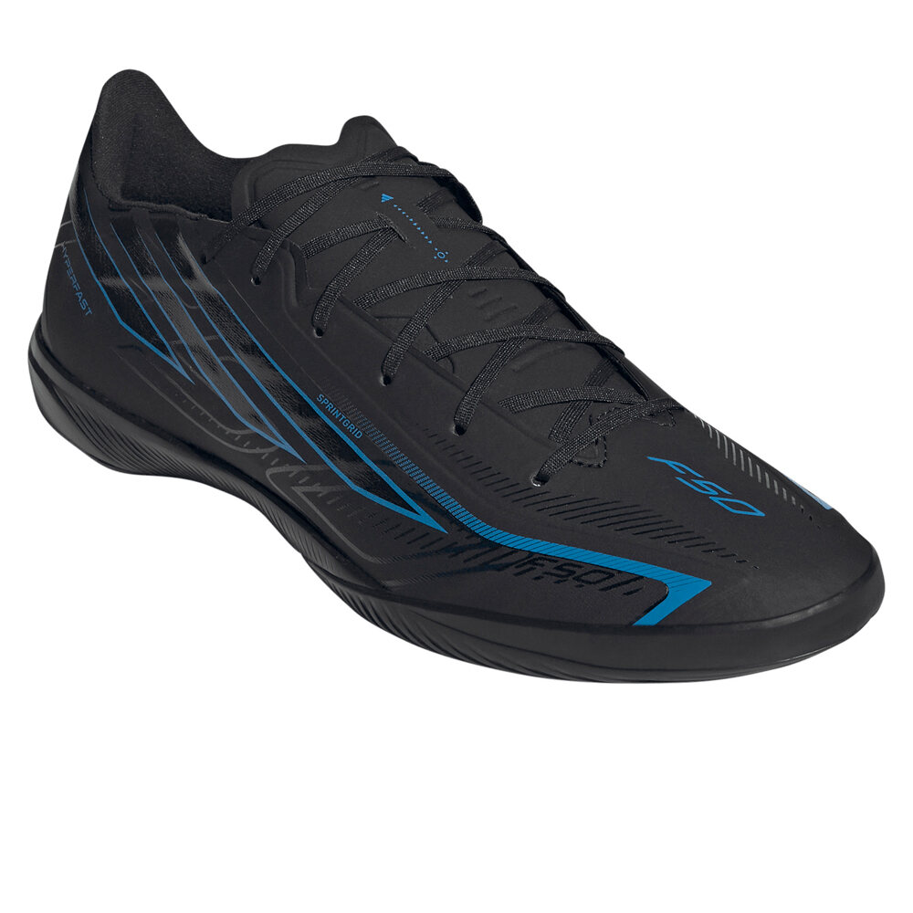 adidas botas fútbol sala F50 HYPERFAST LEAGUE NEGRO lateral interior