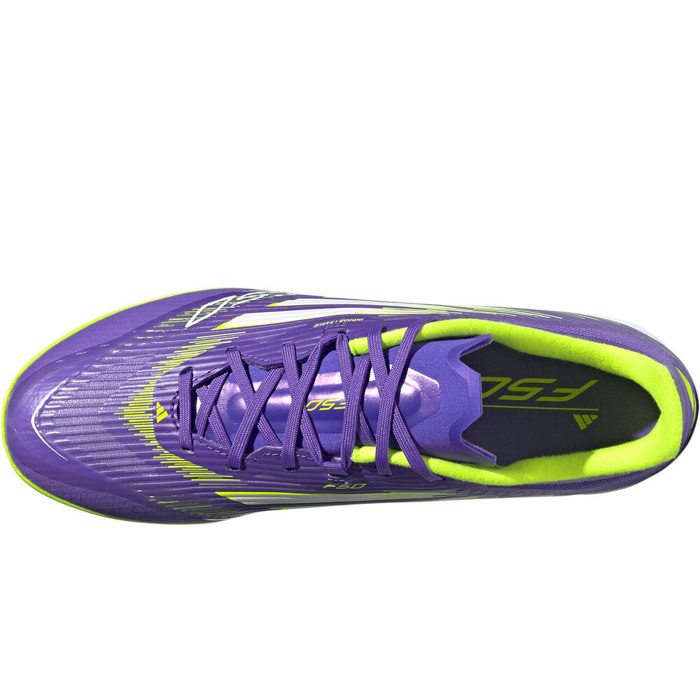 adidas botas fútbol sala F50 LEAGUE INDOOR MORADO vista superior