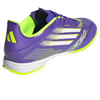 adidas botas fútbol sala F50 LEAGUE INDOOR MORADO vista trasera