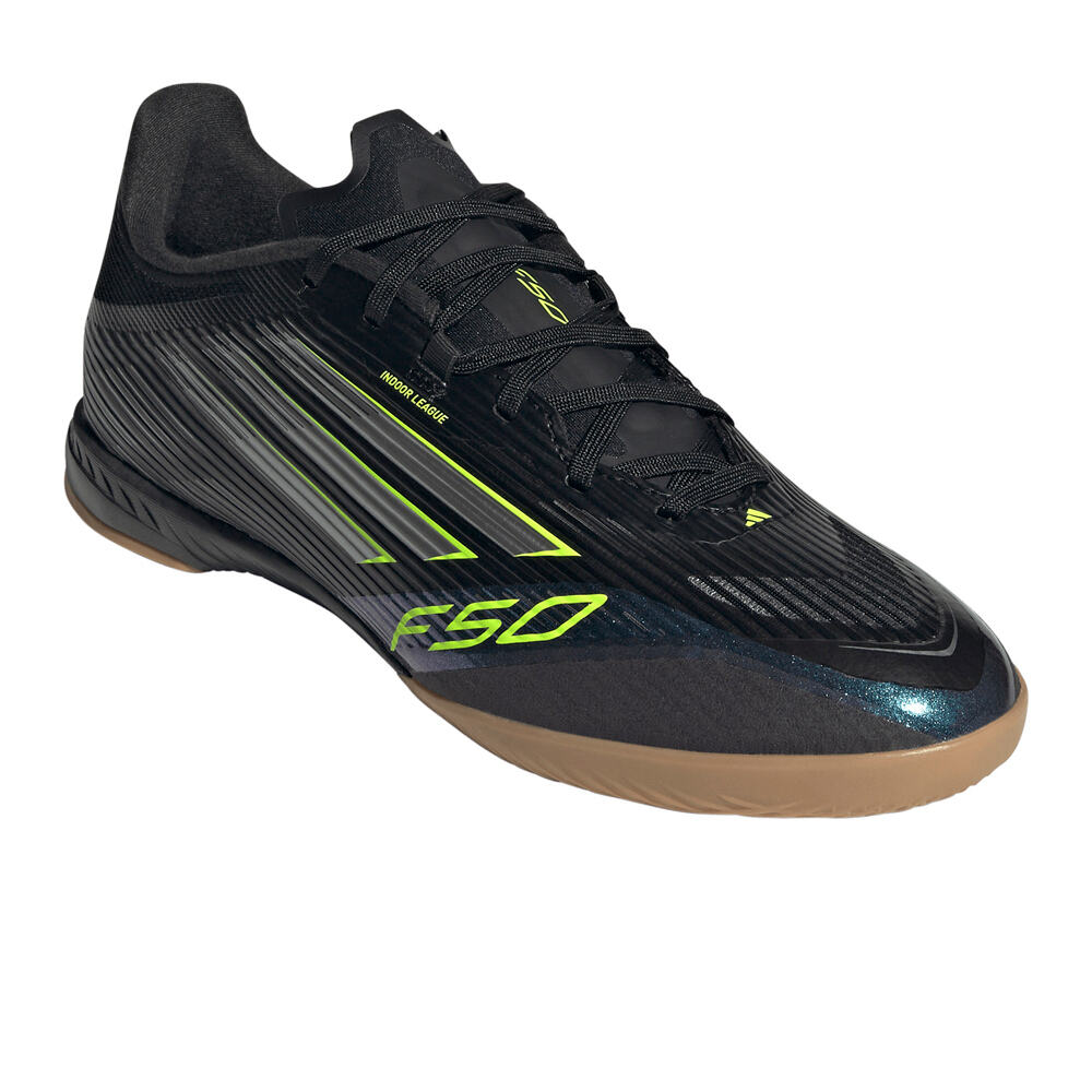 adidas botas fútbol sala F50 LEAGUE INDOOR NEGRO lateral interior