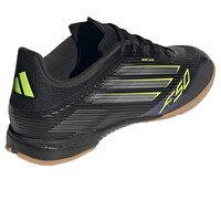 adidas botas fútbol sala F50 LEAGUE INDOOR NEGRO vista trasera