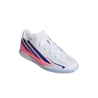 adidas botas fútbol sala niño F50 CLUB IN BLANCO lateral interior