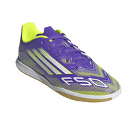 adidas botas fútbol sala niño F50 CLUB IN MORADO lateral interior