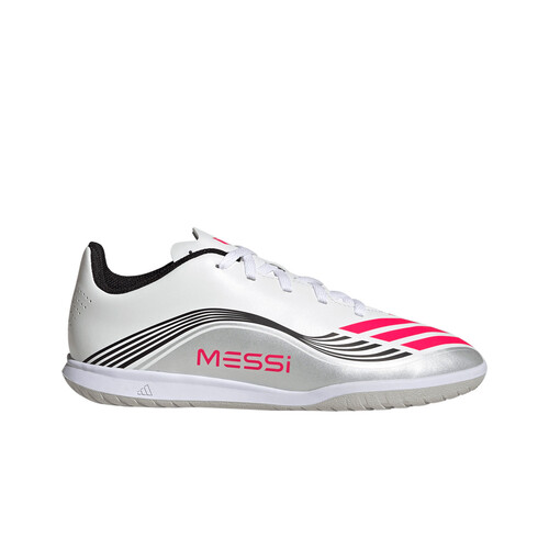 adidas botas fútbol sala niño F50 MESSI CLUB IN BLANCO