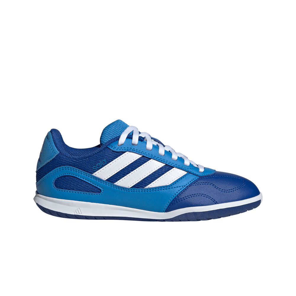 adidas botas fútbol sala niño SUPER SALA II BLANCO lateral exterior